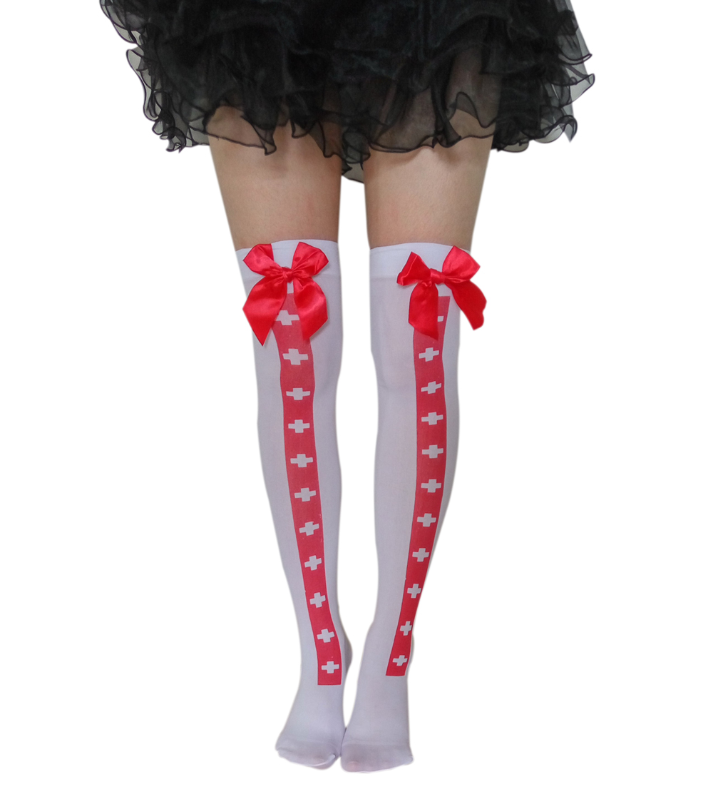 F8188  thigh socks cosplay accessories props makeup clothing props nurse socks